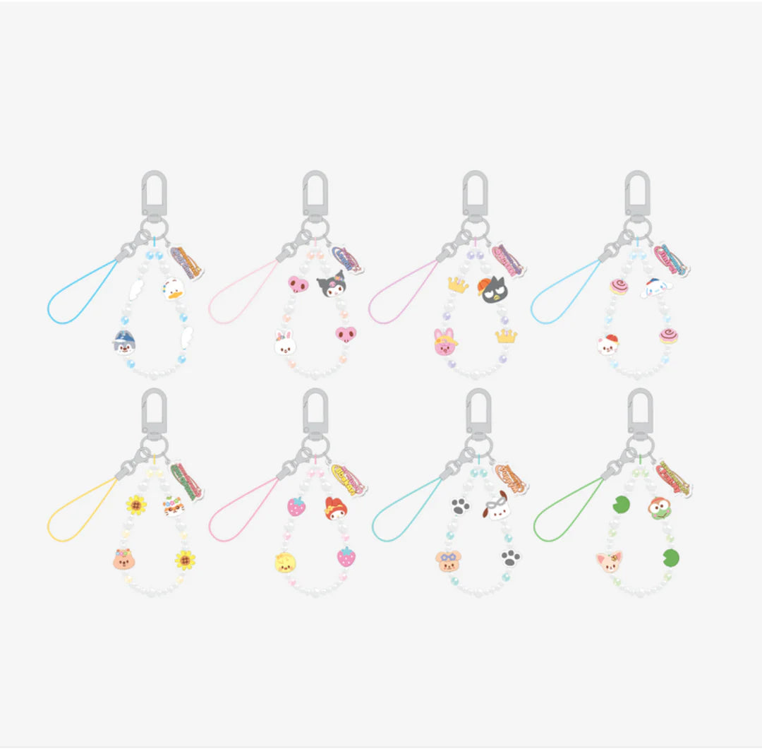 Straykids: Skzoo x Sanrio Characters - Bead Phone Strap