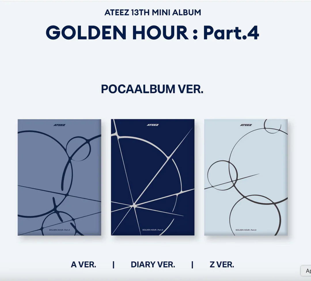 ATEEZ - GOLDEN HOUR : Part.4 (POCAALBUM Ver.) Album