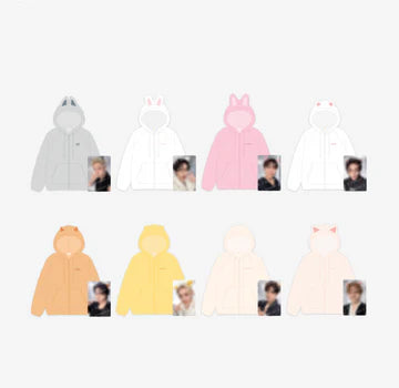 Stray Kids: RUN IT Merch - Skzoo Fleece Hood Zip - Up [Pre-Order]